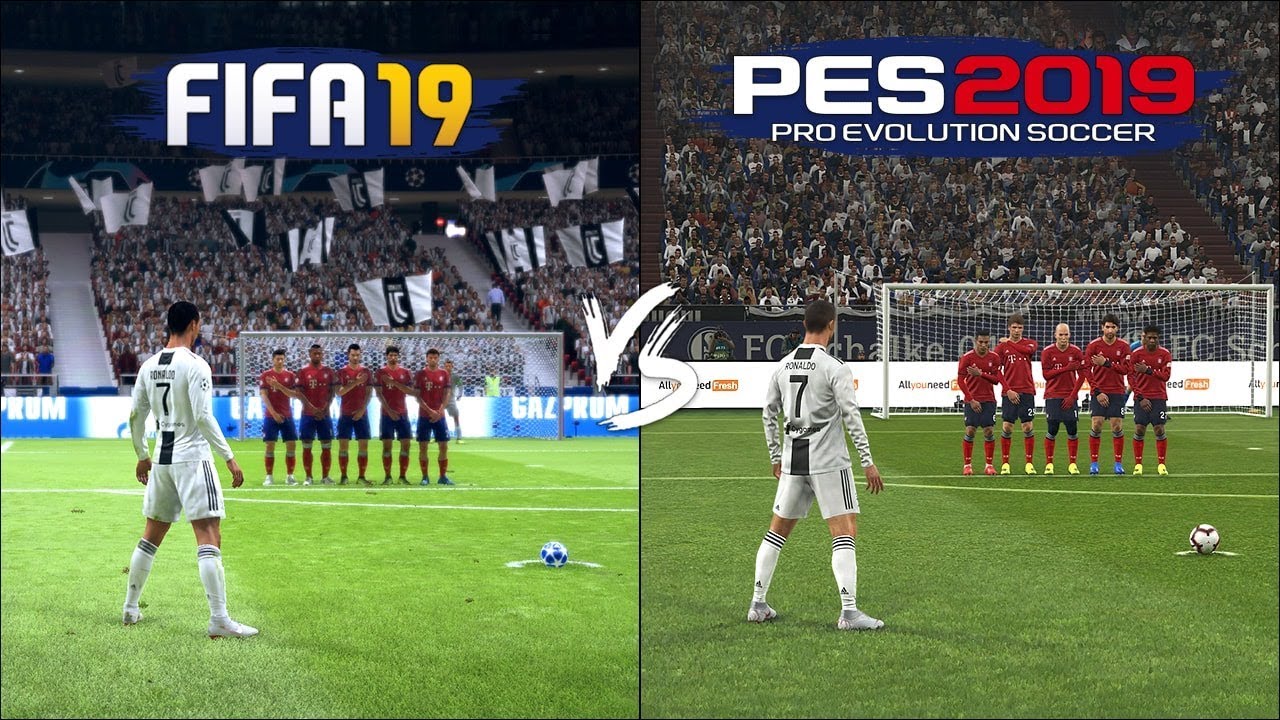 FIFA 19 vs Pro Evolution Soccer 2019