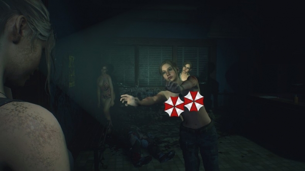 Этот мод превращает всех зомби в ремейке Resident Evil 2 в голых Клэр