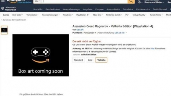 Блогер подделал страницу Assassins Creed Ragnarok на Amazon
