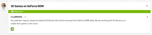 Издатели продолжают удалять игры из стримингового сервиса GeForce Now