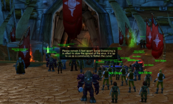 Сервер World of Warcraft тайно заразили виртуальным коронавирусом. Его подцепили 88% игроков