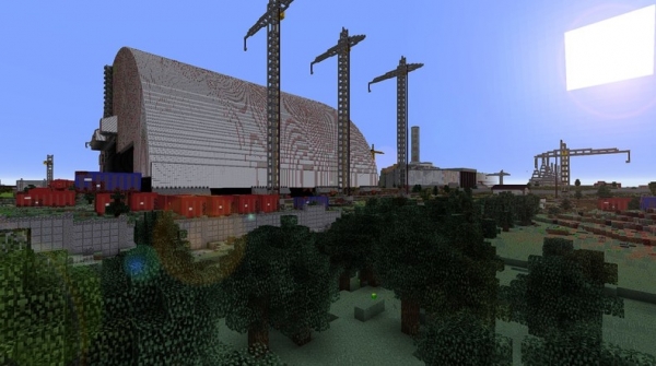 В Minecraft несколько лет строят Чернобыльскую зону отчуждения с помощью Google Maps