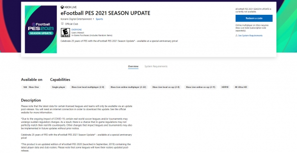 Авторы PES 2021 осуществили мечту фанатов FIFA — вместо новой игры будет обновление