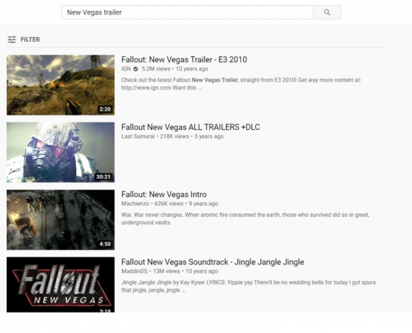 Bethesda убрала все трейлеры Fallout: New Vegas с канала в YouTube