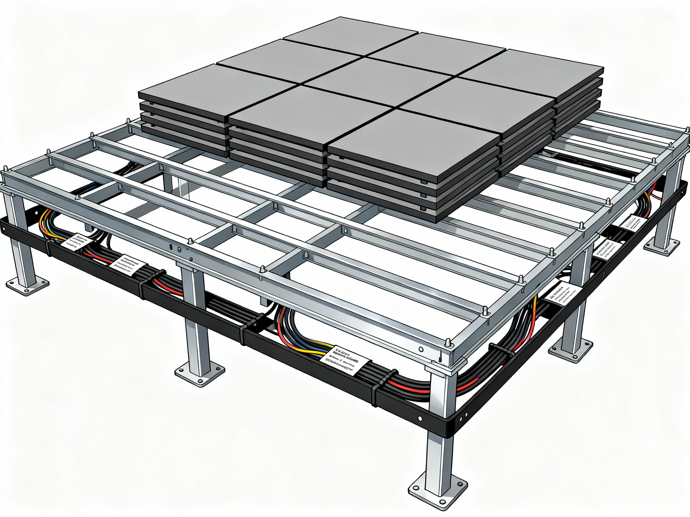 Система интегрированного промышленного фальшпола: революционное решение для современного производства